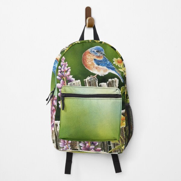 Item preview, Bluebird Morning Watercolor Painting designed and sold by Debbie Friis-Pettitt.
