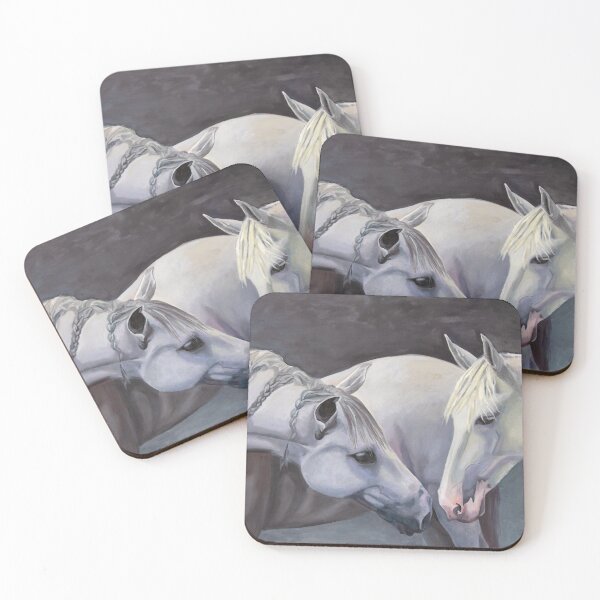 Item preview, White Horses designed and sold by Julie Ann Accornero.