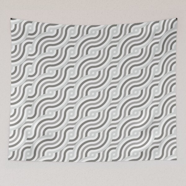 Item preview, Knot Waves Pattern – Gray designed and sold by RoguePatterns.