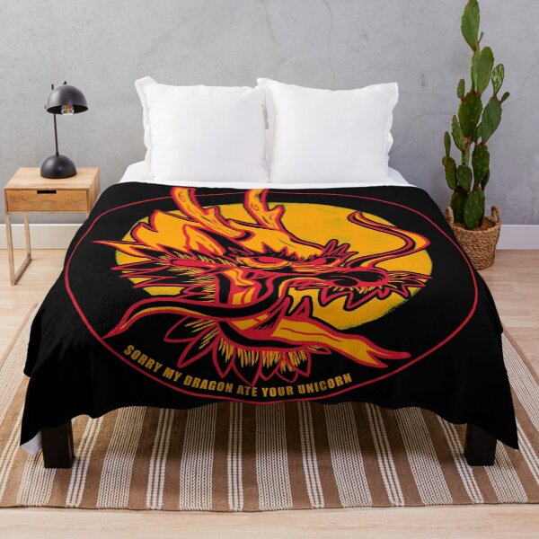 Item preview, Dragons and Unicorns - Unicorns and Dragons Orange designed and sold by Coder-T.