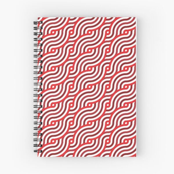 Item preview, Knot Waves Pattern – Red & Burgundy designed and sold by RoguePatterns.