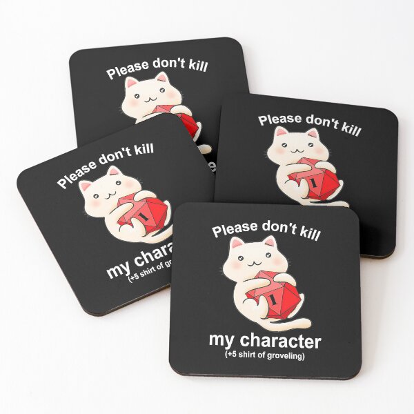 Item preview, Cat Please don't kill my character +5 shirt of groveling  designed and sold by SamsSpencer.
