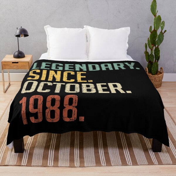 Item preview, Legendary Since October 1988 32nd Birthday Gift 32 Years Old Vintage October 1988 designed and sold by Takatv.