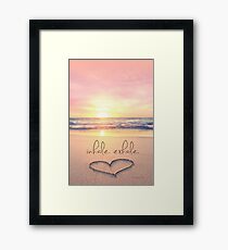 inhale. exhale. Framed Print