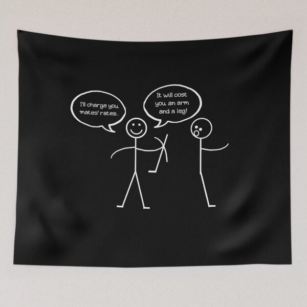 Item preview, Stick Figure Humour - Cost You an Arm & a Leg designed and sold by CheckOutOz.