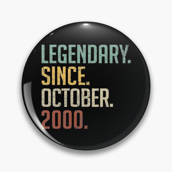 Item preview, Legendary Since October 2000 20th Birthday Gift 20 Years Old Vintage October 2000 designed and sold by Takatv.