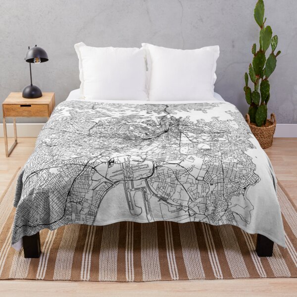 Item preview, Sydney White Map designed and sold by multiplicitymap.