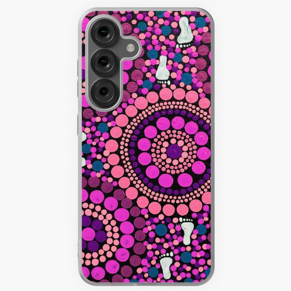 Item preview, Aboriginal Art Pink Desert Walk designed and sold by GhostGumDesigns.