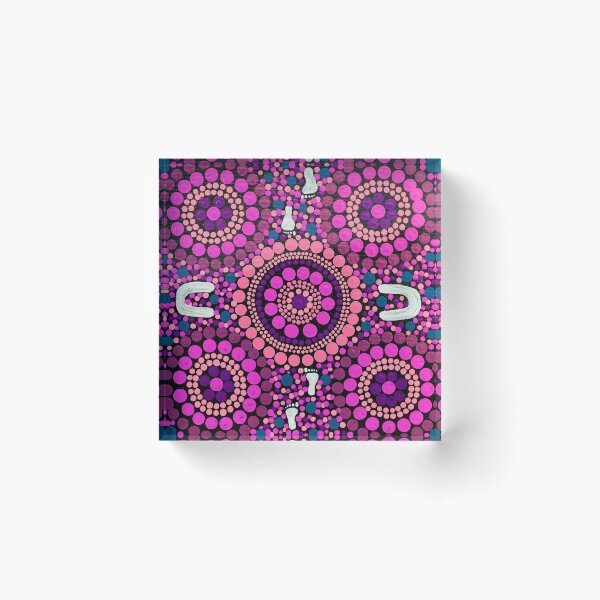 Item preview, Aboriginal Art Pink Desert Walk designed and sold by GhostGumDesigns.