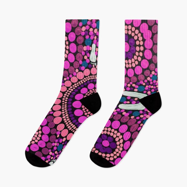 Item preview, Aboriginal Art Pink Desert Walk designed and sold by GhostGumDesigns.