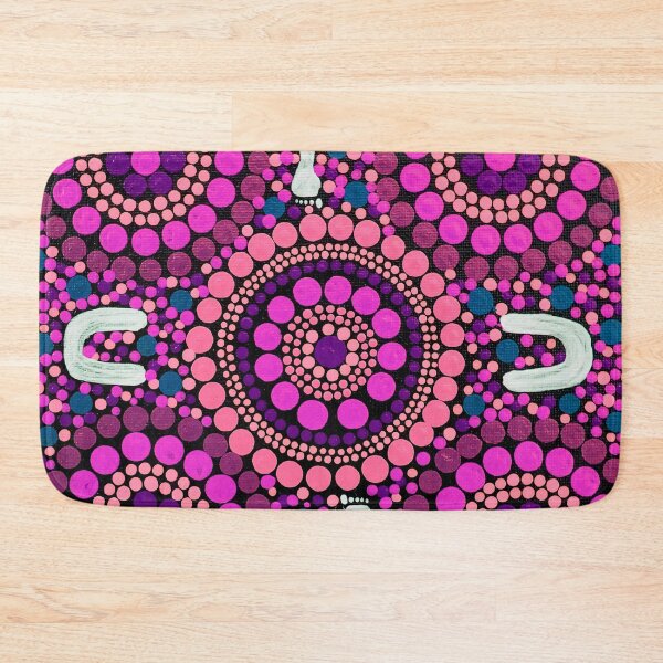Item preview, Aboriginal Art Pink Desert Walk designed and sold by GhostGumDesigns.