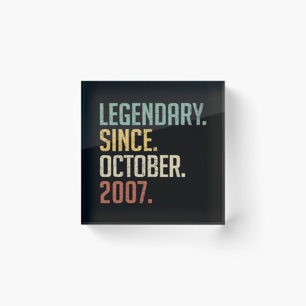 Item preview, Legendary Since October 2007 13rd Birthday Gift 13 Years Old Vintage October 2007 designed and sold by Takatv.