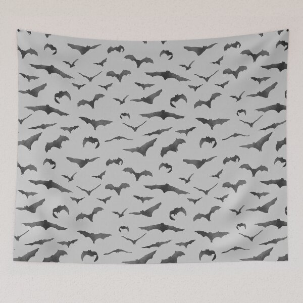 Item preview, Watercolour Flying Bats Pattern designed and sold by marta-maria.