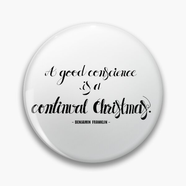 Item preview,  A good conscience is a continual Christmas quote, lettering designed and sold by hadkhanong.