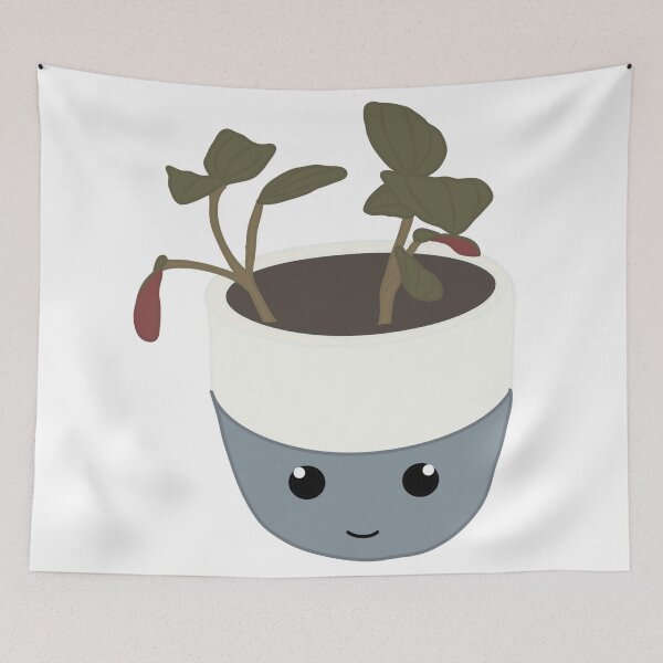 Item preview, Cute Pilea Plant with Face designed and sold by EttieTheYettie.