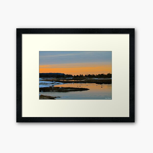 Item preview, Winter Sunset on the Nissequogue River designed and sold by LisaThomasPhoto.