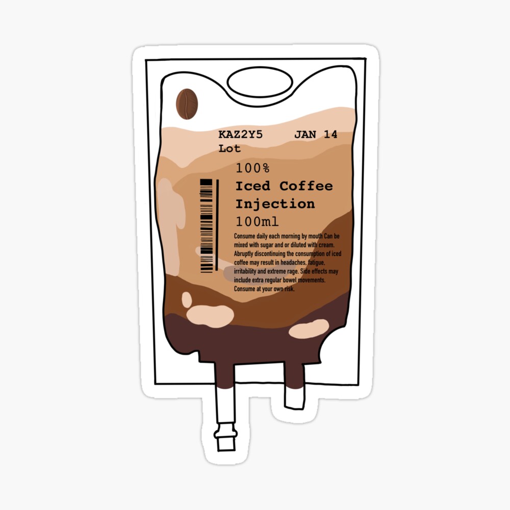 iced coffee Sticker for Sale by ahp00