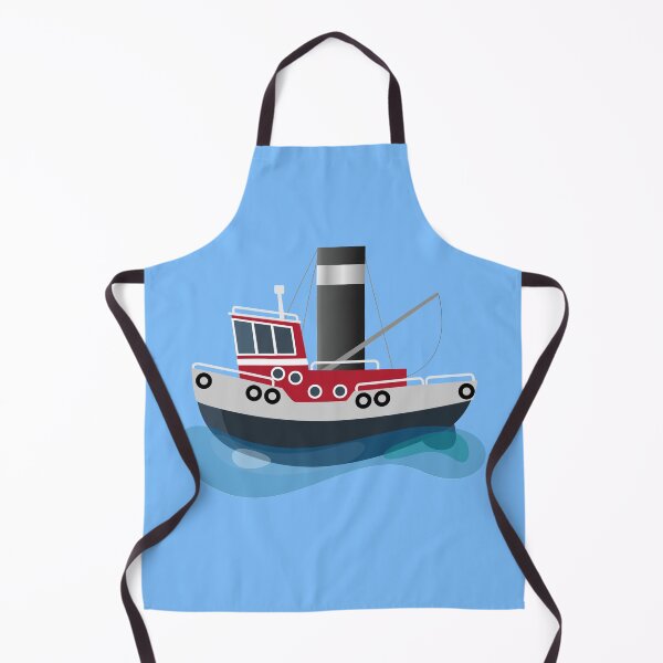 Item preview, Cute fishing trawler boat cartoon illustration designed and sold by FrogFactory.