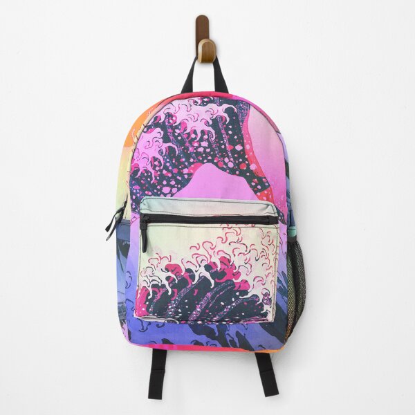 Item preview, Great Wave Off Kanagawa Vaporwave Retro Aesthetic designed and sold by ind3finite.