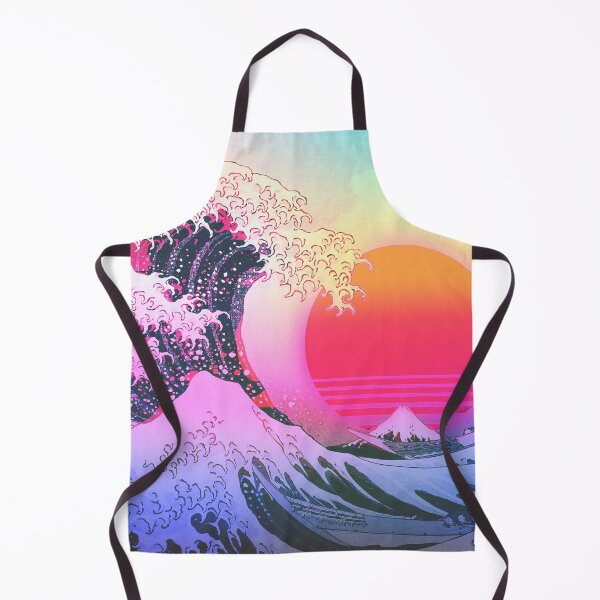 Item preview, Great Wave Off Kanagawa Vaporwave Retro Aesthetic designed and sold by ind3finite.