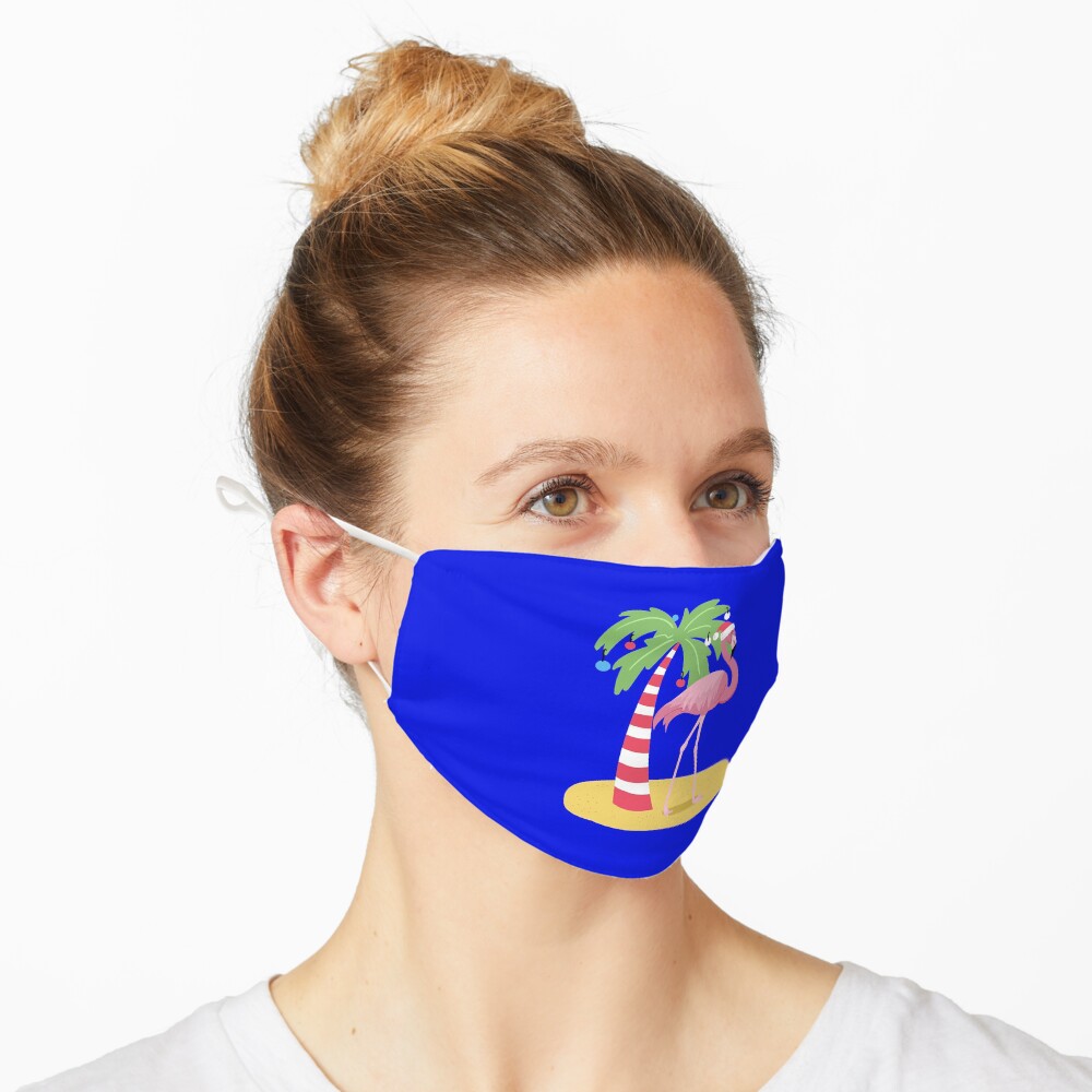 Vintage Flamingo | Tropical Christmas Mask