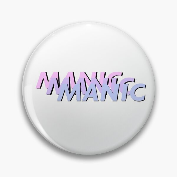 Item preview, Manic sticker designed and sold by sillyarozanov.
