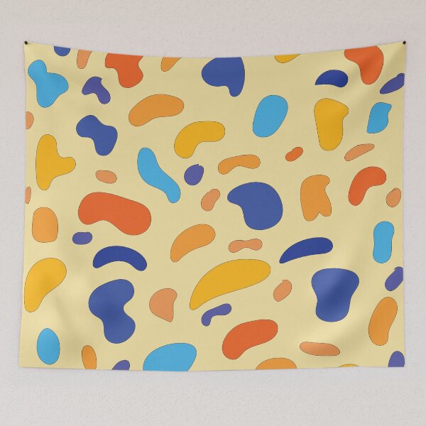 Item preview, Colorful Organic Shapes Hand Drawn Pattern Design designed and sold by NancyMerkle.