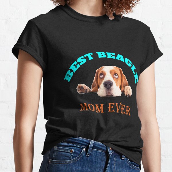 Beagle Dog Dad Logo Graphic T Shirt