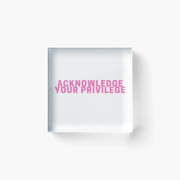 Item preview, Acknowledge Your Privilege - BLM Equality Sticker  designed and sold by GreemTeas.