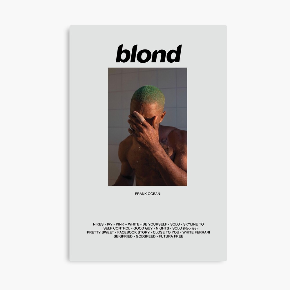 Frank Ocean Blonde Album Poster Poster