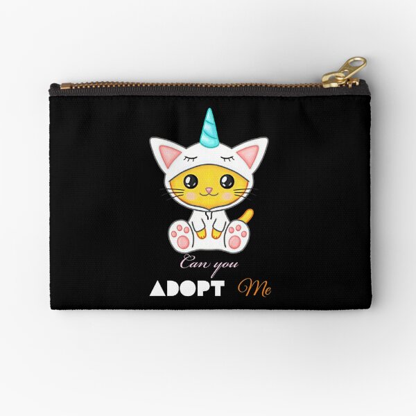 Adopt Me Unicorn Zipper Pouches Redbubble - 7th birthday party roblox adopt me style the story of five