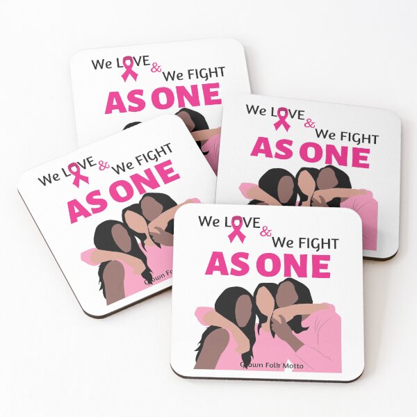 Item preview, We Love We Fight As One Breast Cancer Awareness designed and sold by GrownFolkMotto.