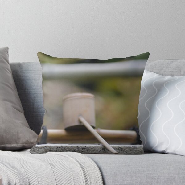Item preview, A Japanese water ladle resting on a stone trough. designed and sold by EAnneH.