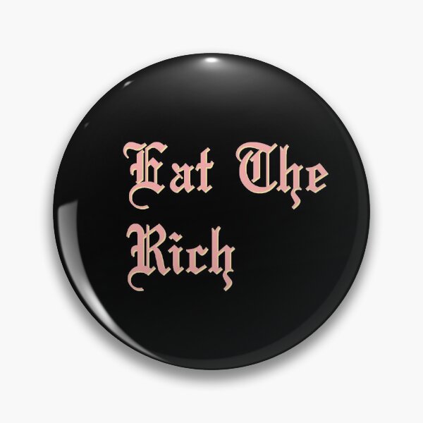 Item preview, Eat The Rich in pink and yellow designed and sold by tinyteacups.
