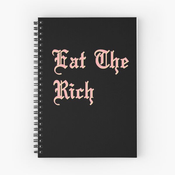 Item preview, Eat The Rich in pink and yellow designed and sold by tinyteacups.