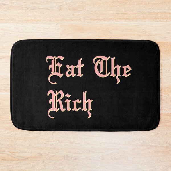 Item preview, Eat The Rich in pink and yellow designed and sold by tinyteacups.