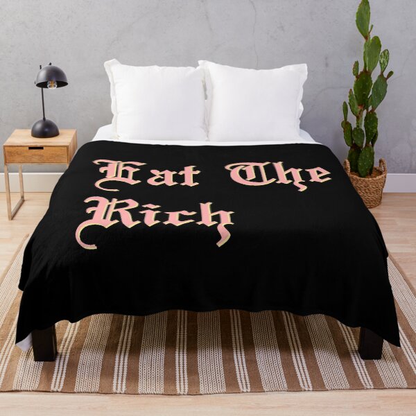 Item preview, Eat The Rich in pink and yellow designed and sold by tinyteacups.
