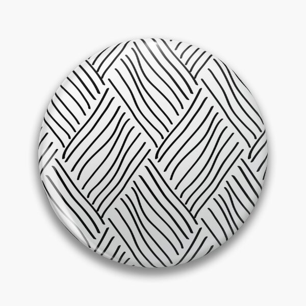Item preview, Black and white geometric woven line pattern designed and sold by natalyon.