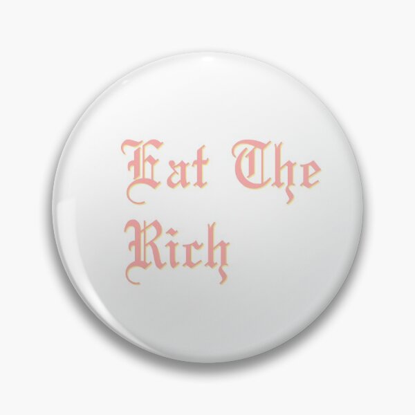 Item preview, Eat The Rich in pink and yellow designed and sold by tinyteacups.
