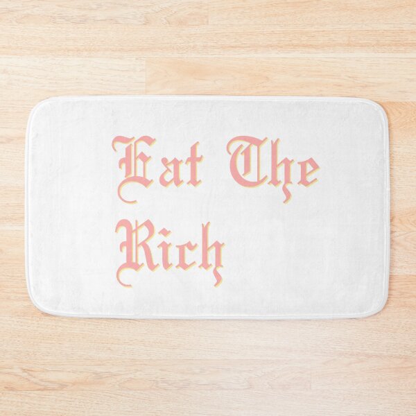 Item preview, Eat The Rich in pink and yellow designed and sold by tinyteacups.