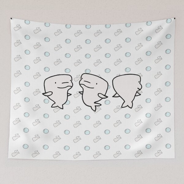 Item preview, CUTE BELUGA WHALE designed and sold by LovelyRuky.