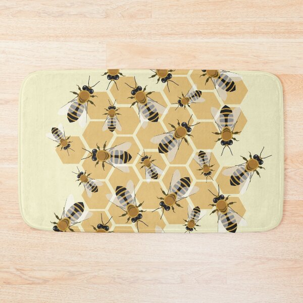 Item preview, Honey Bee Bee Honeycomb Pattern designed and sold by RamenHood.