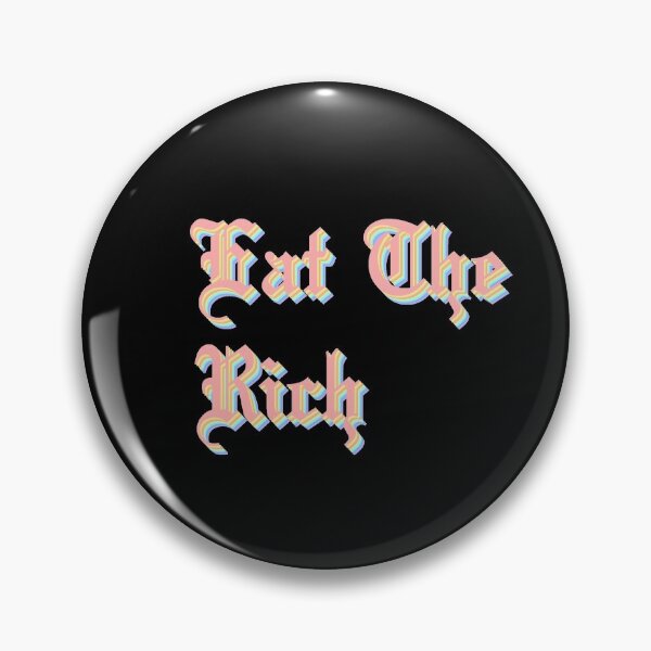 Item preview, Eat The Rich in pastel rainbow designed and sold by tinyteacups.