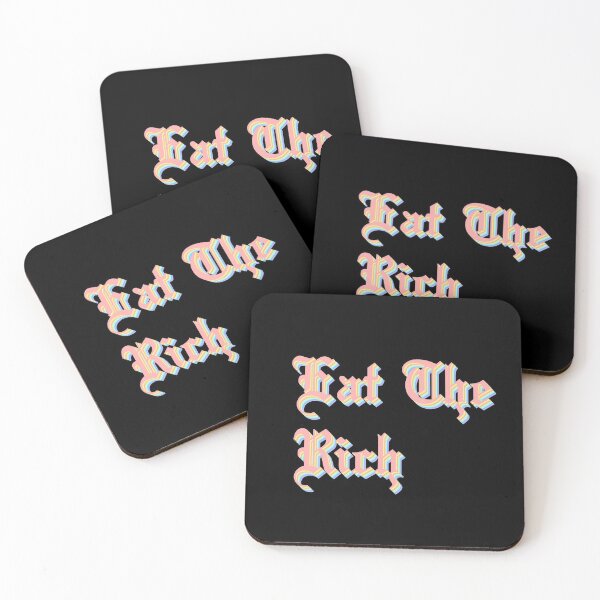 Item preview, Eat The Rich in pastel rainbow designed and sold by tinyteacups.