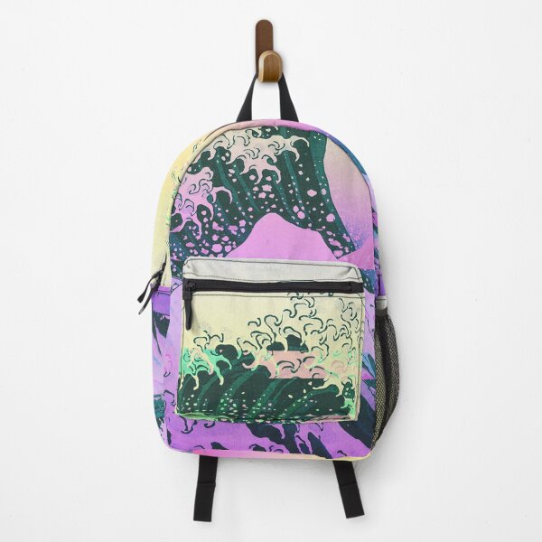 Item preview, Aesthetic Vaporwave Great Wave Off Kanagawa Retro designed and sold by ind3finite.