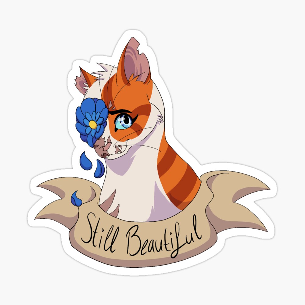 Warrior cats pattern 2 Sticker for Sale by strawbebehmod