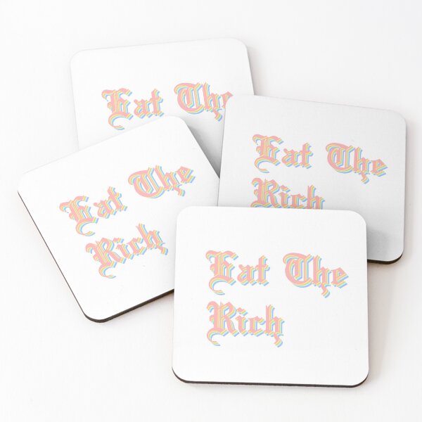 Item preview, Eat The Rich in pastel rainbow designed and sold by tinyteacups.