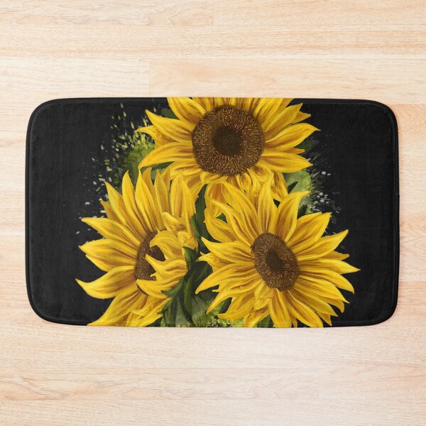 Item preview, Yellow Sunflower Floral Watercolor Positivity designed and sold by palaelica.