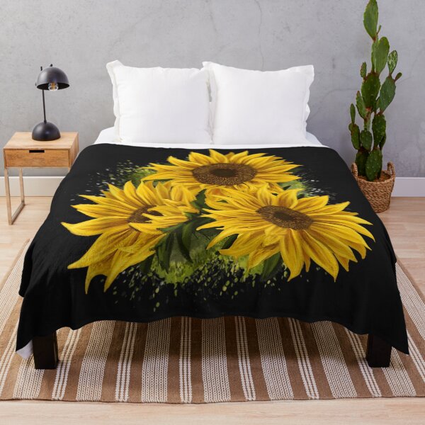 Item preview, Yellow Sunflower Floral Watercolor Positivity designed and sold by palaelica.