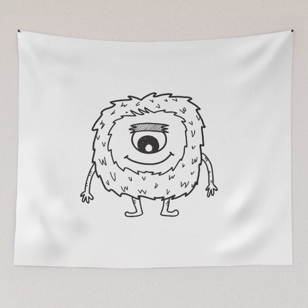 Item preview, One Eye Fuzzy Monster designed and sold by wildflowerperks.